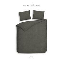 Heckett & Lane Franela Housse de couette 140x200/220 Frost Grey