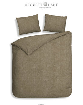 Heckett & Lane Franela Dekbedovertrek 140x200/220 Simply Taupe