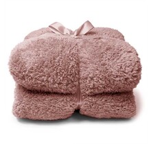 Unique Living Teddy plaid 150x200cm old pink