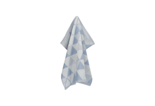 Bunzlau Castle Theedoek Triangles Grey-Blue