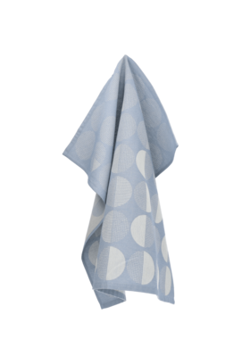 Bunzlau Castle Theedoek Dots Grey-Blue