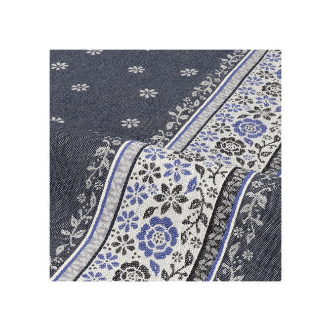 Bunzlau Castle Theedoek Belle Fleur Dark Blue