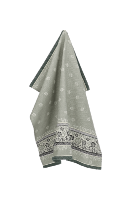 Bunzlau Castle Theedoek Belle Fleur Dark Green