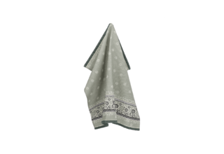 Bunzlau Castle Theedoek Belle Fleur Dark Green