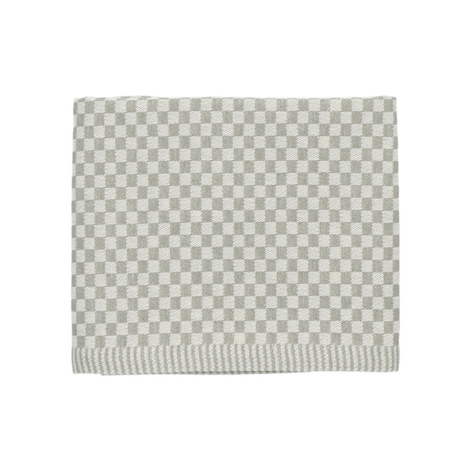 Bunzlau Castle Torchon à petits carreaux vert foncé