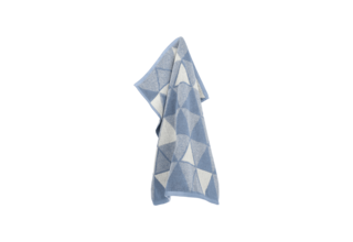 Bunzlau Castle Keukendoek Triangles Grey-Blue