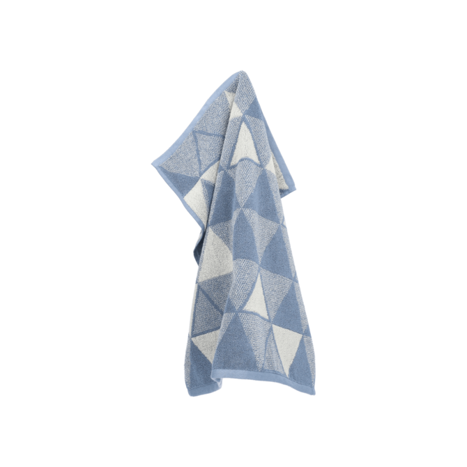Bunzlau Castle Keukendoek Triangles Grey-Blue