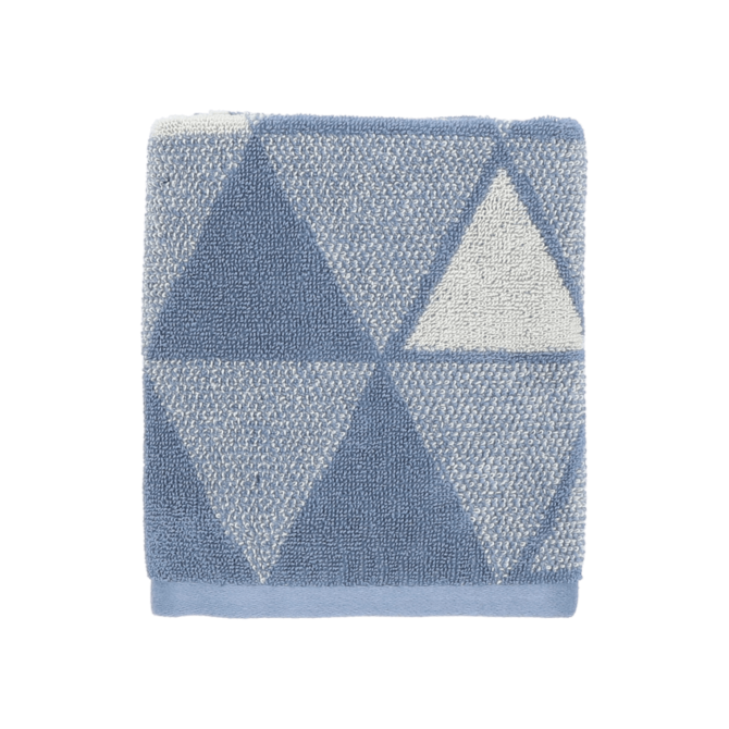 Bunzlau Castle Essuie-tout Triangles Gris-Bleu