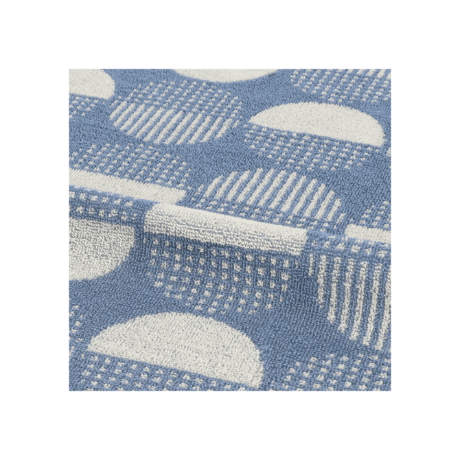 Bunzlau Castle Keukendoek Dots Grey-Blue