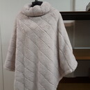 Poncho Oslo Double Face 80x80 Beige