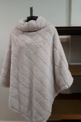 Poncho Oslo Double Face 80x80 Beige