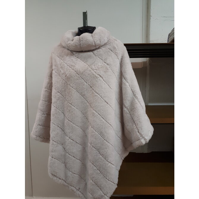 Poncho Oslo Double Face 80x80 Beige