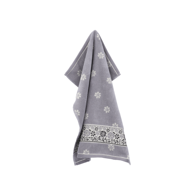 Bunzlau Castle Keukendoek Belle Fleur Grey