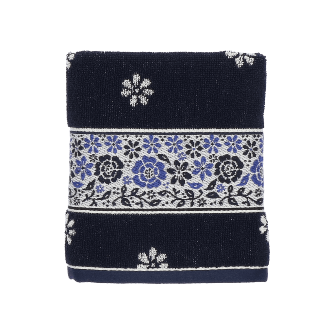 Bunzlau Castle Keukendoek Belle Fleur Dark Blue