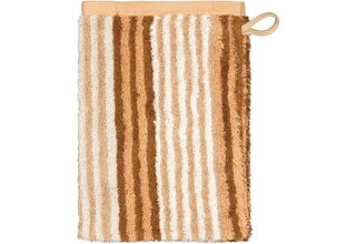 Cawo Delight Gant de toilette Streifen 16x22 caramel