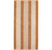 Cawo Delight Streifen Handdoek 50x100 caramel