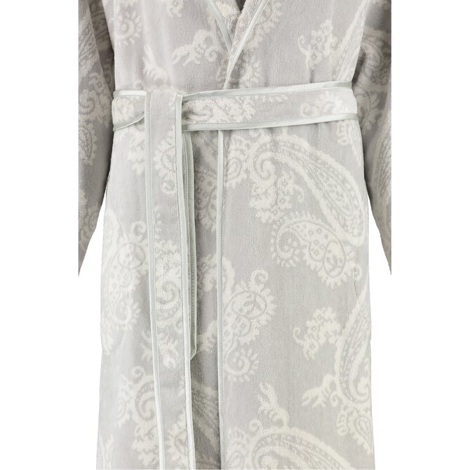 Cawo Badjas 4420 Velours met Sjaalkraag Silber 36