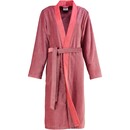 Cawö Cawo 6431 Velours Dames Badjas Kimono Rot 42