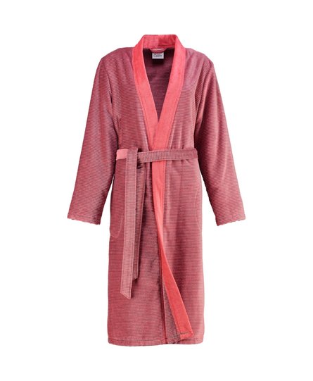 Cawo 6431 Velours Dames Badjas Kimono Rot 42