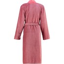 Cawö Cawo 6431 Velours Dames Badjas Kimono Rot 42