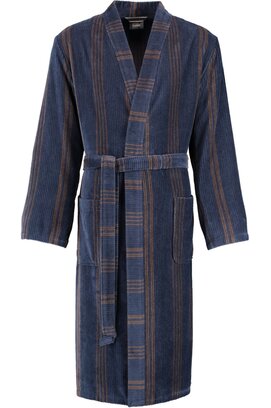 Cawö Peignoir Kimono Hommes Extra Léger 2508 - Blau 58