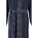 Cawö Cawö Heren Kimono Badjas extra licht 2508 - Blau  58