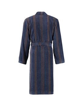 Cawö Heren Kimono Badjas extra licht 2508 - Blau  54