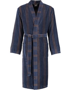 Cawö Heren Kimono Badjas extra licht 2508 - Blau  50