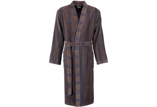 Cawö Heren Kimono Badjas extra licht 2508 - Tabak  50