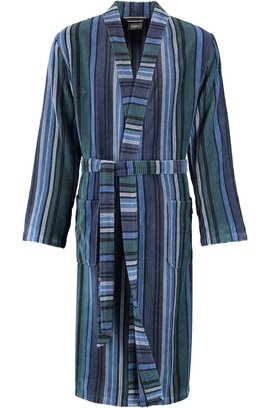 Cawö Heren Kimono Badjas extra licht 2509 - Aqua  58