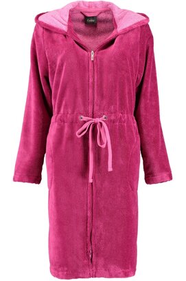 Cawö Ladies Short Hooded Bathrobe 822 - Beere 32/34