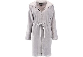 Cawö Ladies Short Hooded Bathrobe 822 - Graphit 40/42