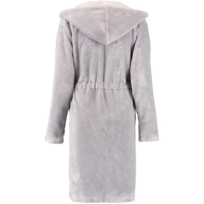 Cawö Ladies Short Hooded Bathrobe 822 - Graphit 40/42 Cawö Ladies Short Hooded Bathrobe 822 - Graphit 40/42