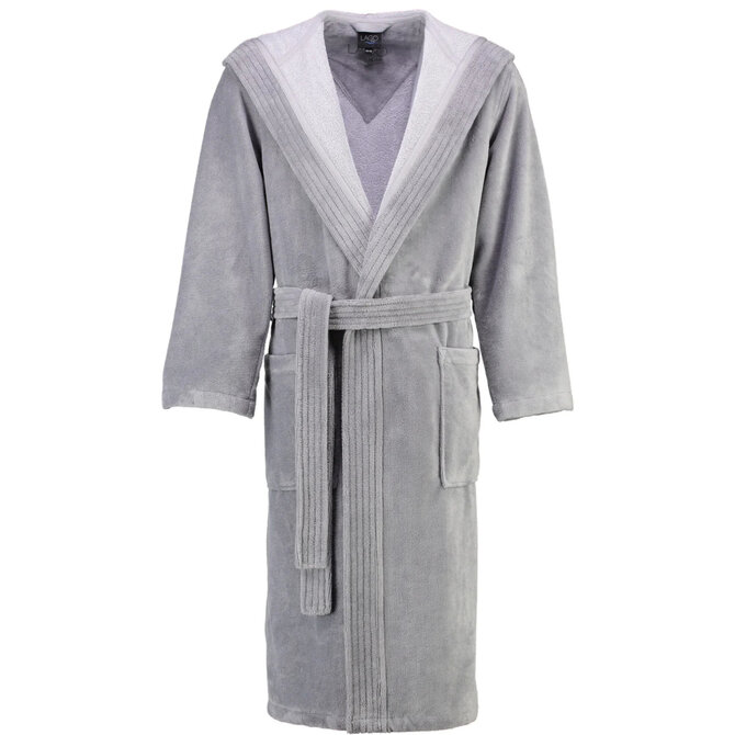 Cawö Peignoir pour Homme avec Capuche 801 - Graphite 46/48