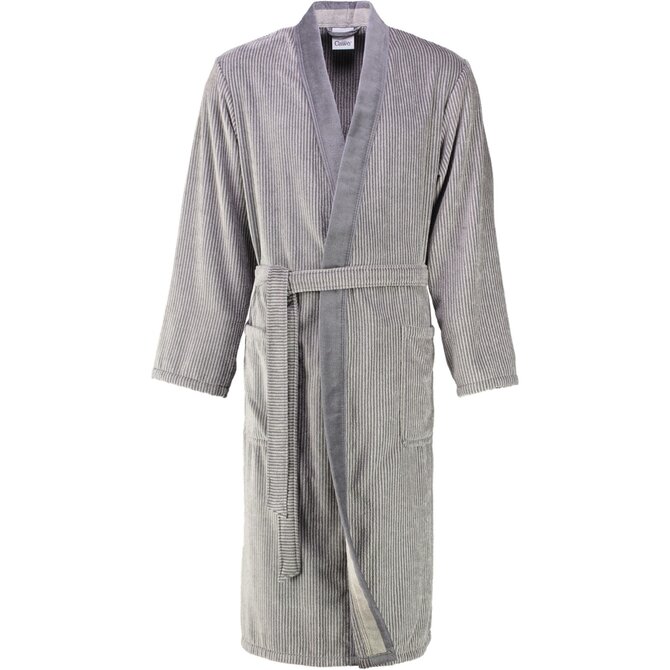 Cawö Peignoir homme 5840 Velour Kimono Stein 56