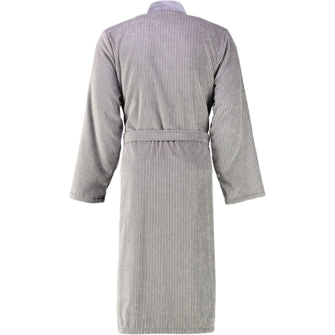 Cawö Heren Badjas 5840 Velours Kimono Stein 52 Cawö Heren Badjas 5840 Velours Kimono Stein 52