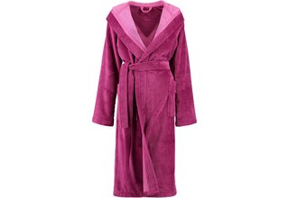 Cawö Dames Badjas met Capuchon 802 - Beere 48/50