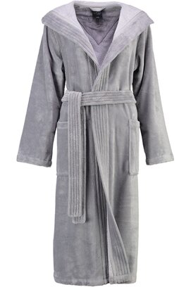 Peignoir à capuche pour femmes Cawö 802 - Graphite 36/38