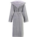 Cawö Peignoir pour femmes Cawö avec capuche 802 - Graphite 36/38
