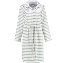 Cawö Peignoir femme court avec cordon tunnel et fermeture à glissière 6597 silber 38