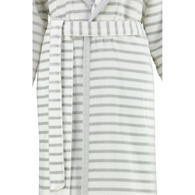 Cawö Dames Badjas met Capuchon 6596 silber  40