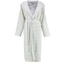Cawö Dames Badjas met Capuchon 6596 silber 48