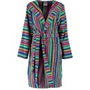 Cawö Cawö Ladies Bathrobe Short with Hood 7049 Multi 38