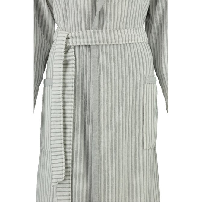 Cawö Peignoir pour dames avec col châle 3423 Silber 44