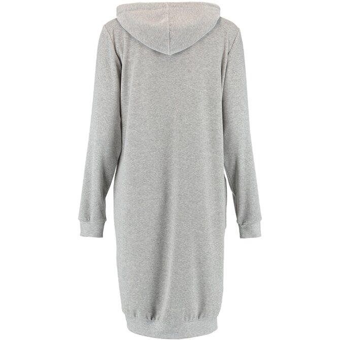 Cawö Dames Lange Hoodie 820 - Grau-gelb  L