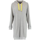 Cawö Cawö Dames Lange Hoodie 820 - Grau-gelb  L