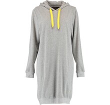 Cawö Women's Long Hoodie 820 - Grau-gelb L