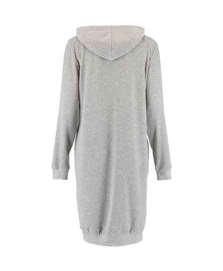 Cawö Dames Lange Hoodie 820 - Grau-blau  M