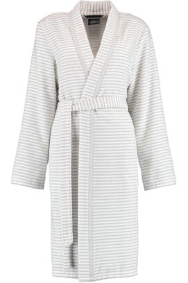 Cawö Dames Badjas 1214 Weiss-silber  44