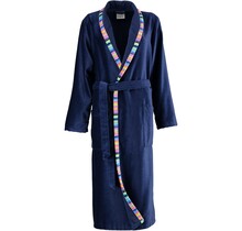 Cawö Peignoir pour dames avec col châle 2359 Navy 40